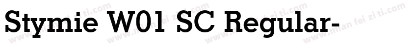 Stymie W01 SC Regular字体转换
